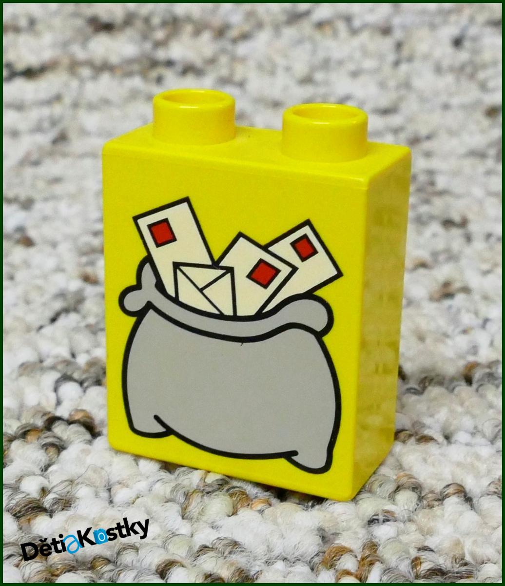 Lego® Duplo® Kostka 1x2x2 Žlutá - Brašna s Dopisy