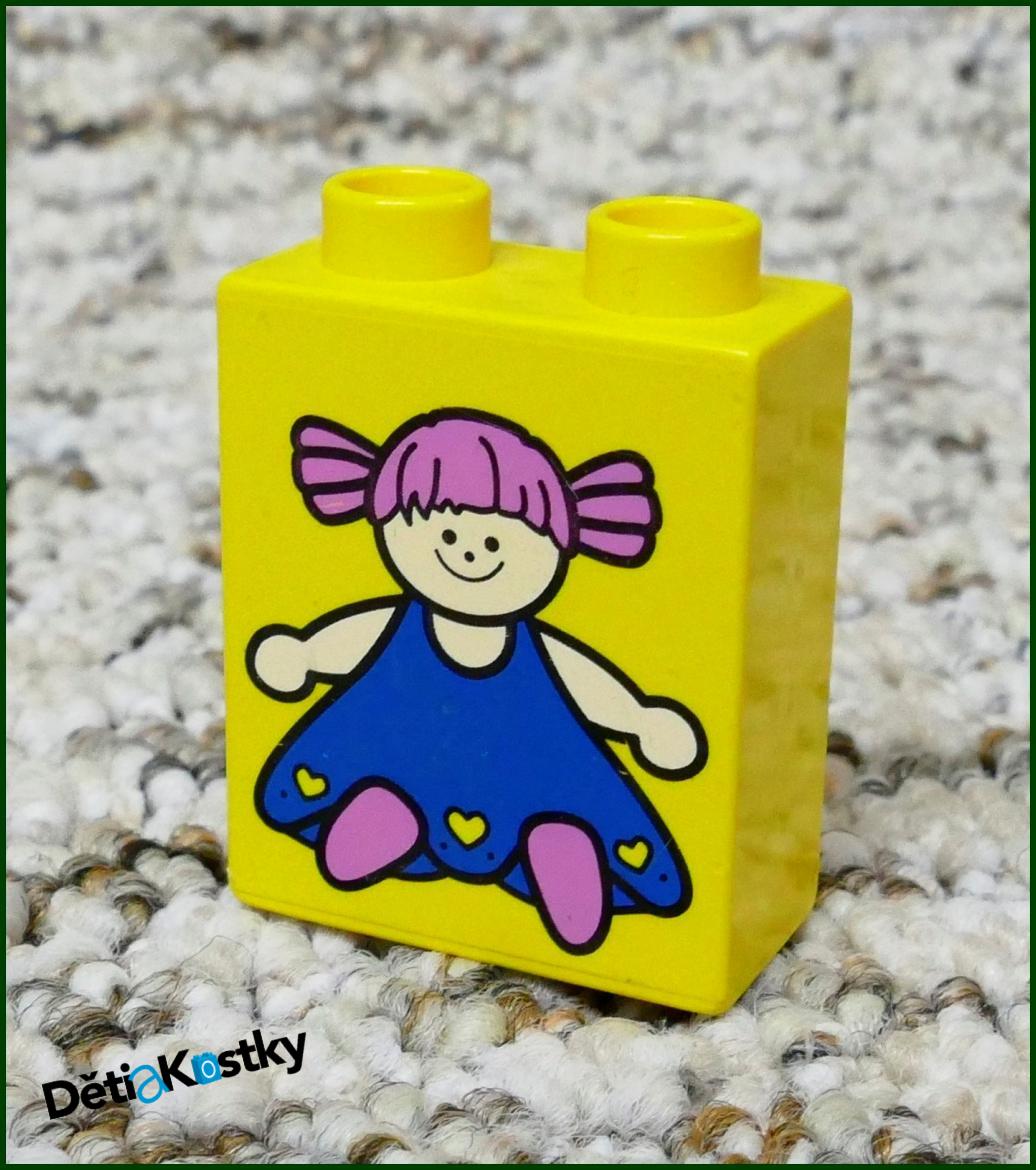 Lego® Duplo® Kostka 1x2x2 Žlutá - Holčička