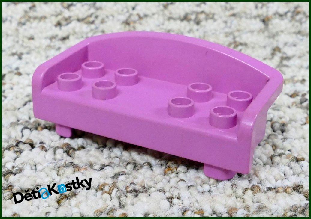 Lego® Duplo® Sedačka Dvojitá Růžová