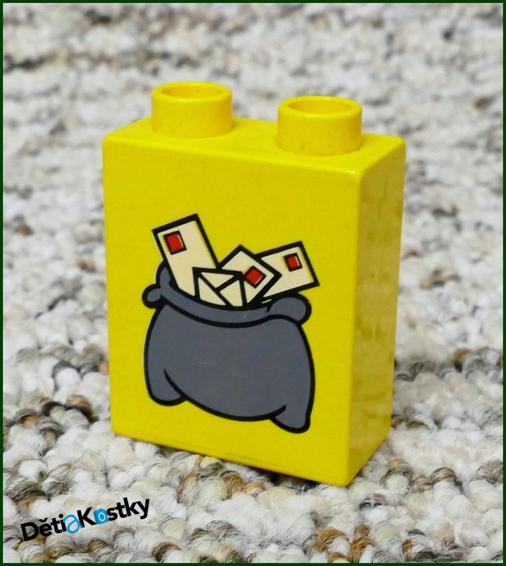 Lego® Duplo® Kostka 1x2x2 Žlutá - Brašna s Dopisy Malá