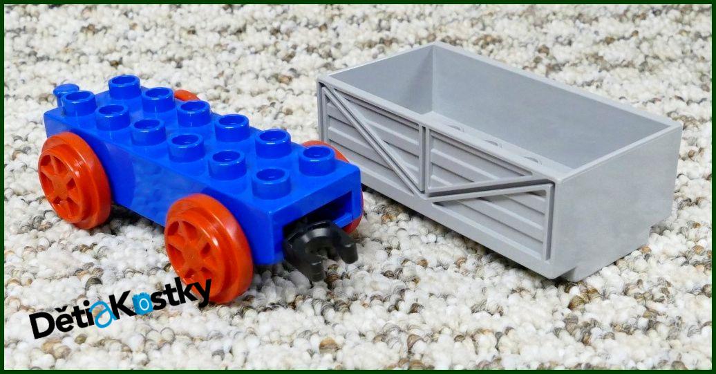 Lego® Duplo® Vagon Malý Modrý - Šedá Korba