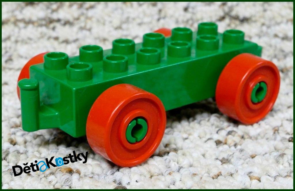 Lego® Duplo® Podvozek pro Auta Zelený (Červená Kola)