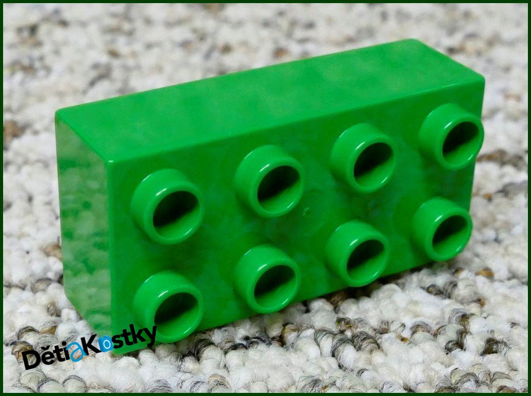 Lego® Duplo® Kostka 2x4 Světle Zelená - Top Stav