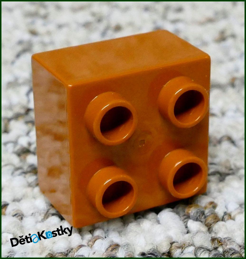 Lego® Duplo® Kostka 2x2 Hnědá