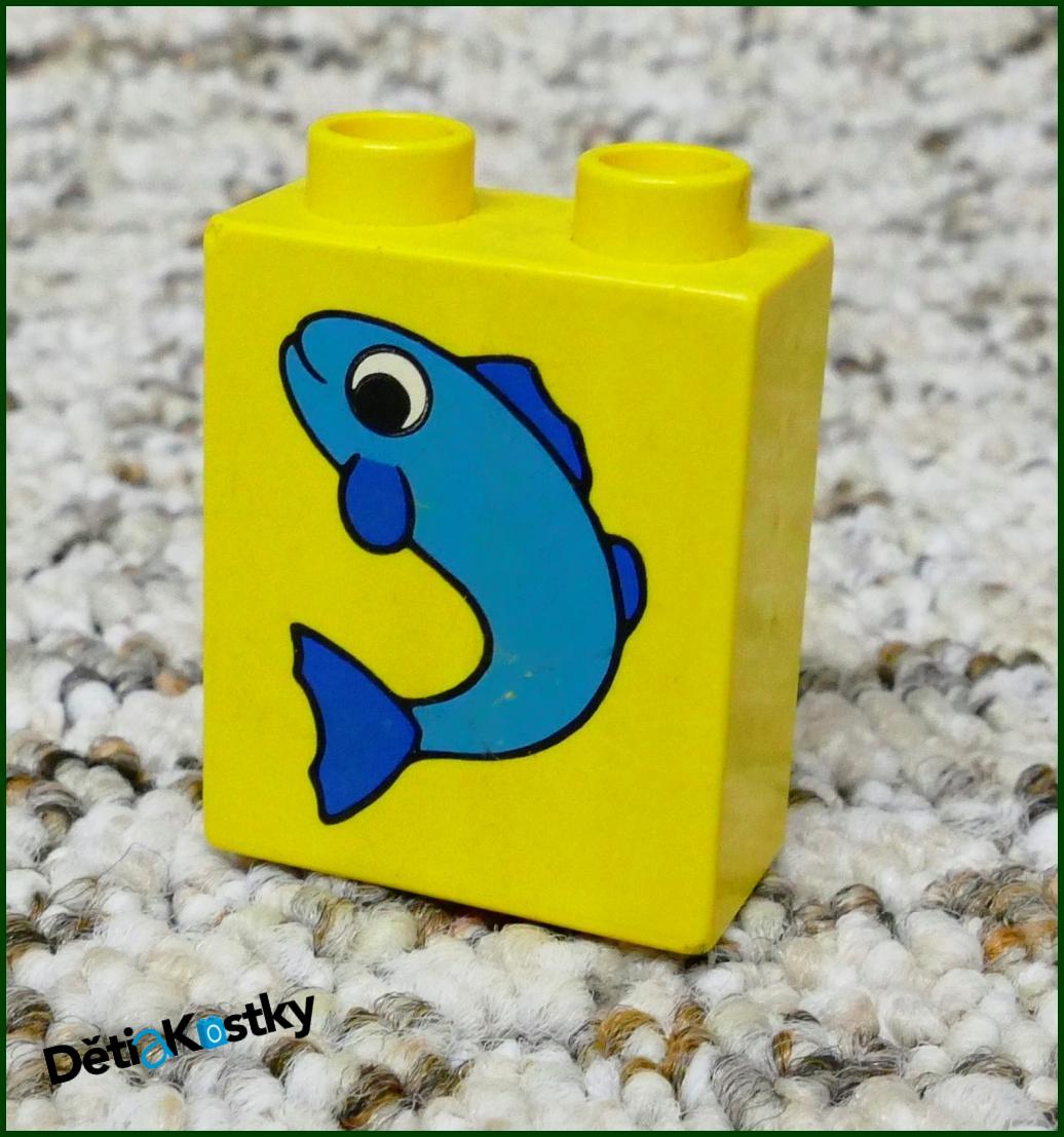 Lego® Duplo® Kostka 1x2x2 Žlutá - Ryba Tenká