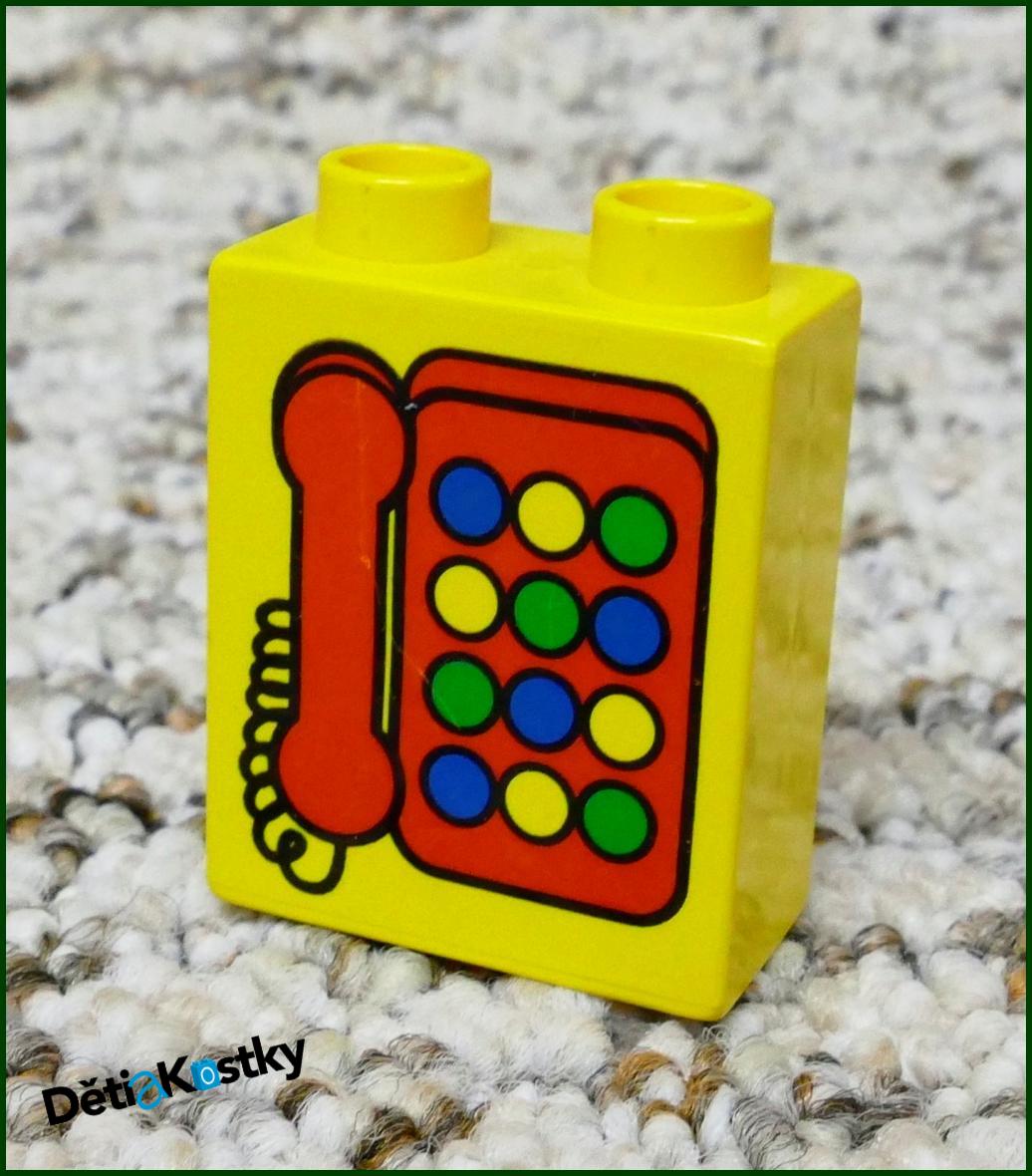 Lego® Duplo® Kostka 1x2x2 Žlutá - Barevný Telefon
