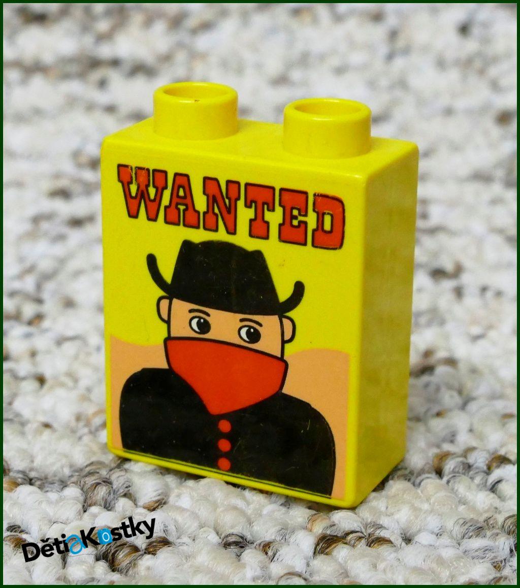 Lego® Duplo® Kostka 1x2x2 Žlutá - Wanted