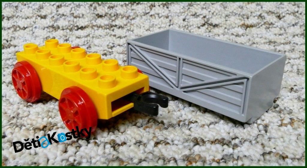 Lego® Duplo® Vagon Malý Oranžový - Šedá Korba