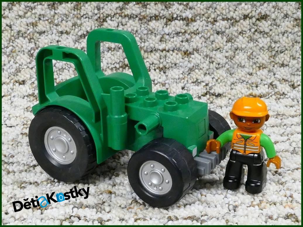 Lego® Duplo® Traktor Velký Zelený s Figurkou