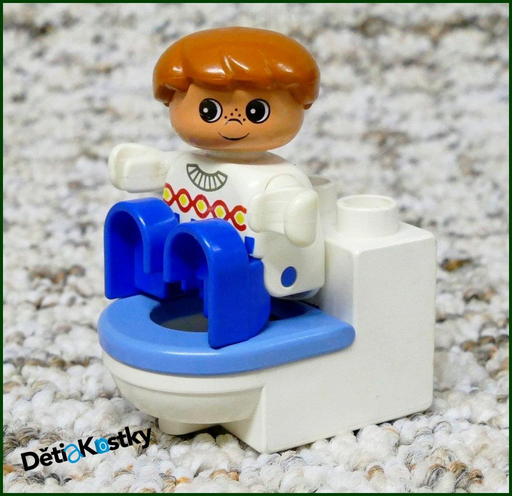 Lego® Duplo® Záchod Bílý (Modré Prkénko)