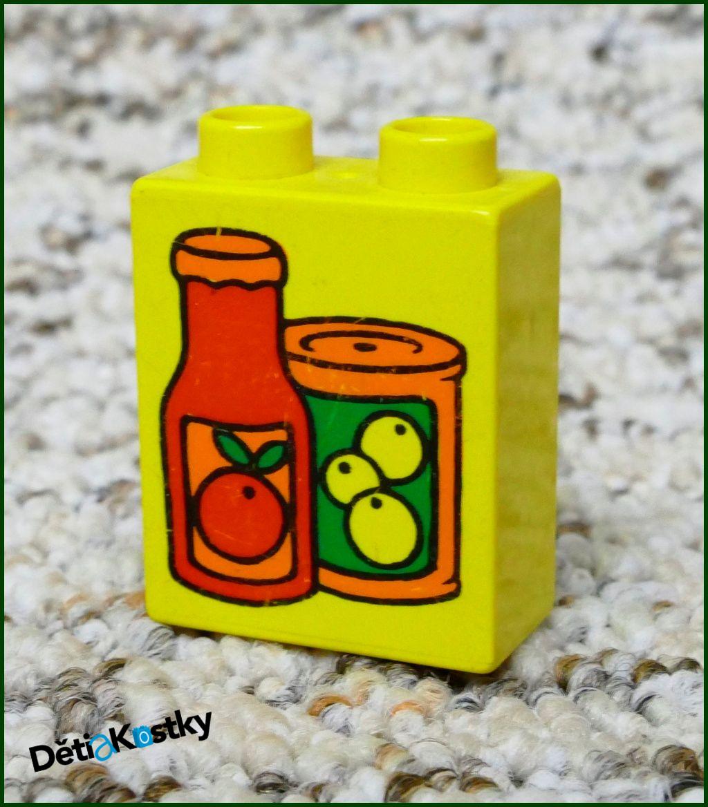Lego® Duplo® Kostka 1x2x2 Žlutá - Zavařeniny