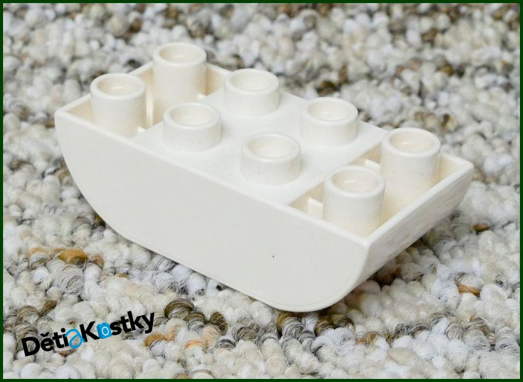 Lego® Duplo® Kostka 2x4 Zaoblená Invert - Bílá