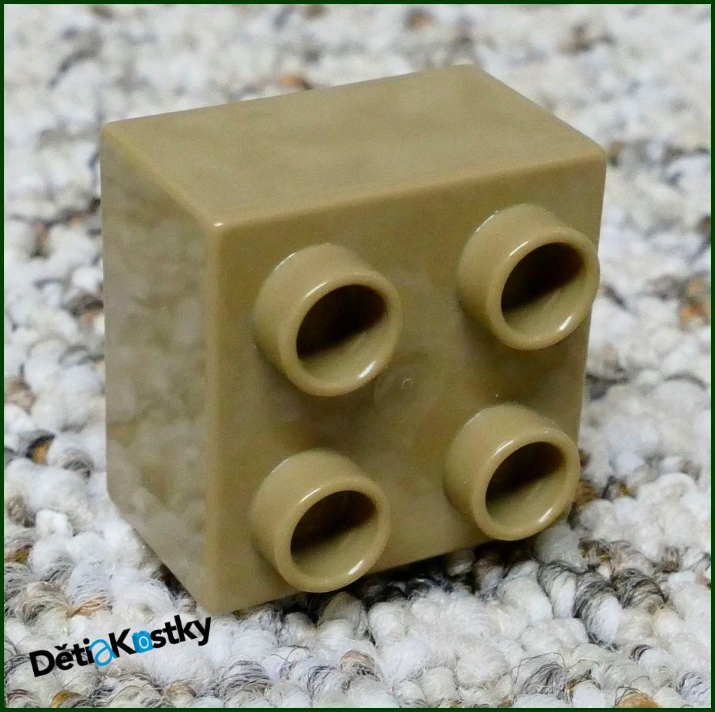 Lego® Duplo® Kostka 2x2 Tmavě Béžová