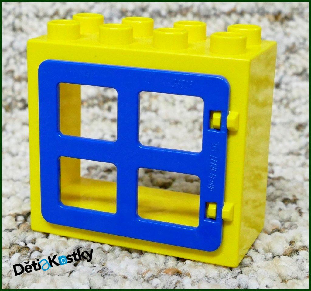 Lego® Duplo® Kostka s Oknem Žlutá - Světle Modrá Okenice
