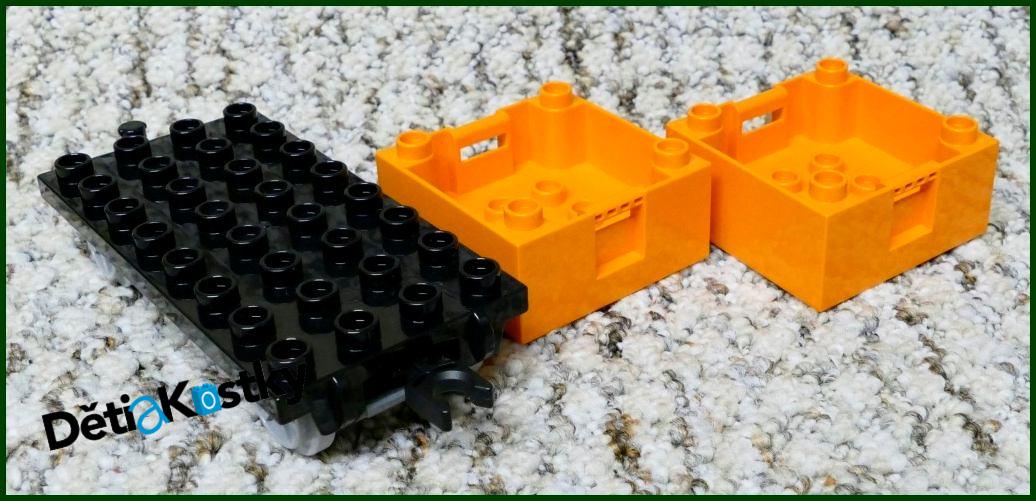 Lego® Duplo® Vagon - Nízké Korby - Oranžové