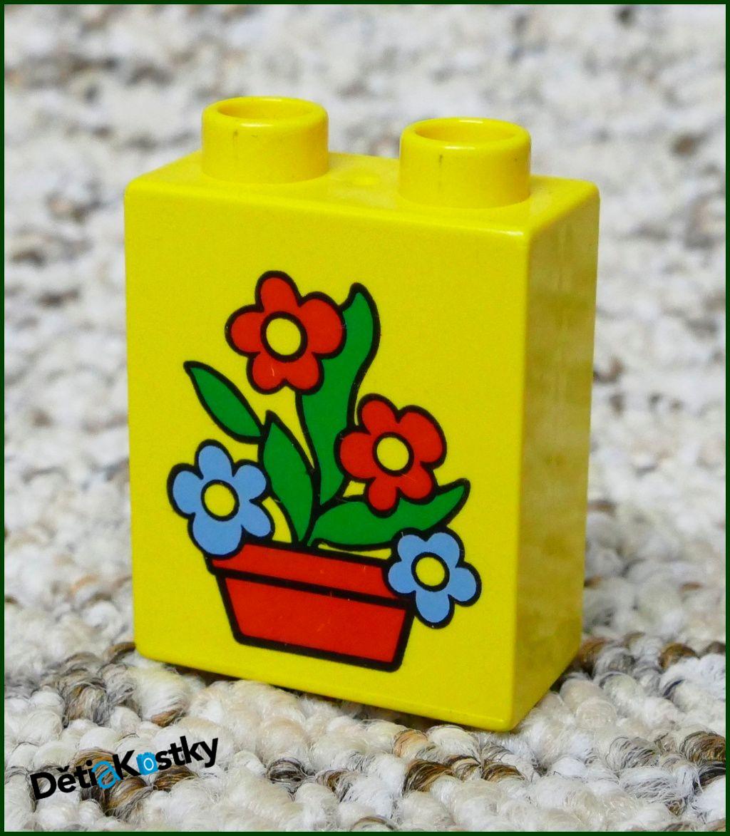 Lego® Duplo® Kostka 1x2x2 Žlutá - Květináč