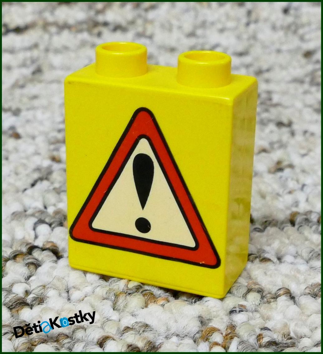 Lego® Duplo® Kostka 1x2x2 Žlutá - Vykřičník