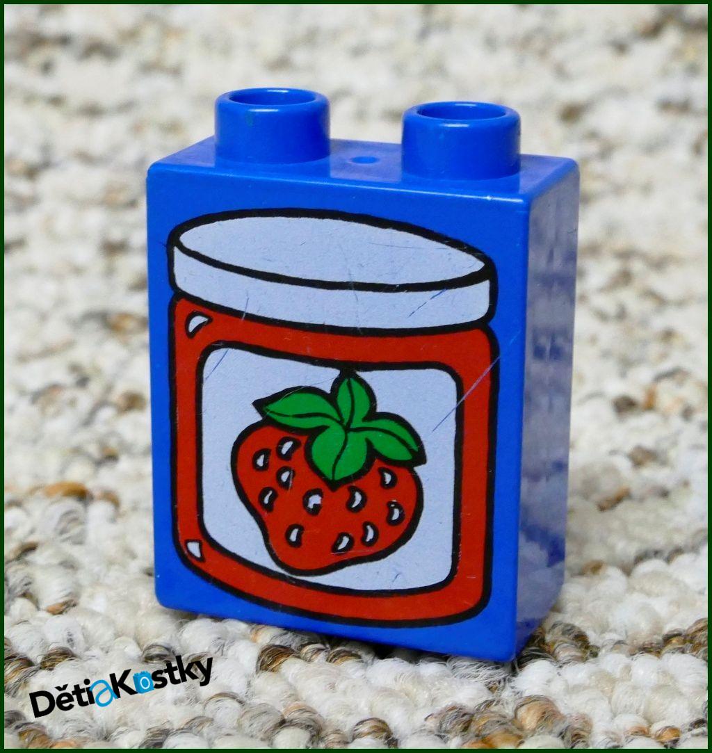 Lego® Duplo® Kostka 1x2x2 Modrá - Zavařenina
