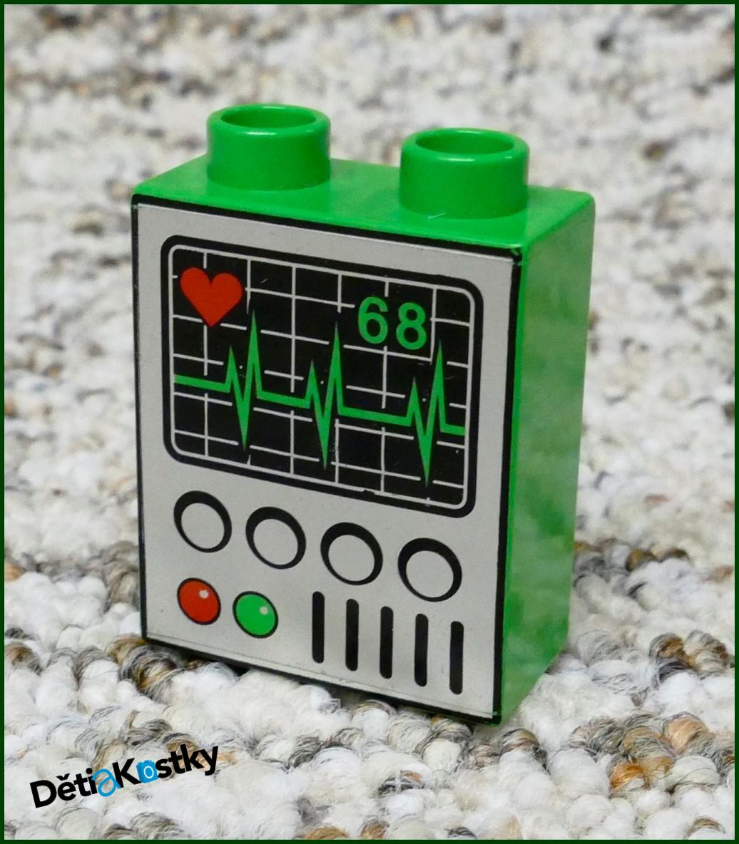 Lego® Duplo® Kostka 1x2x2 Světle Zelená - EKG