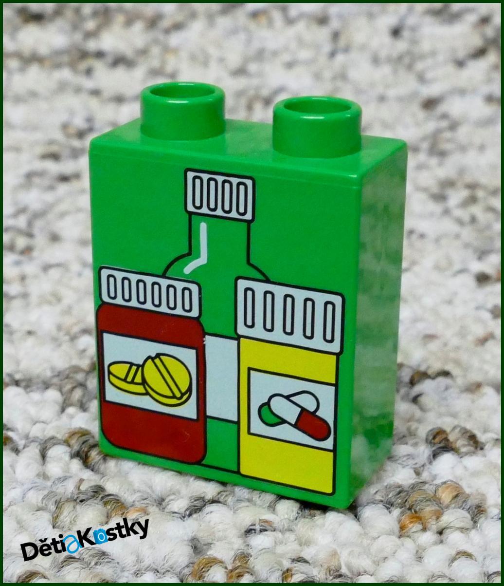Lego® Duplo® Kostka 1x2x2 Světle Zelená - Léky