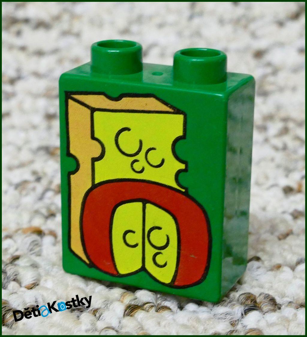 Lego® Duplo® Kostka 1x2x2 Tmavě Zelená - Sýry