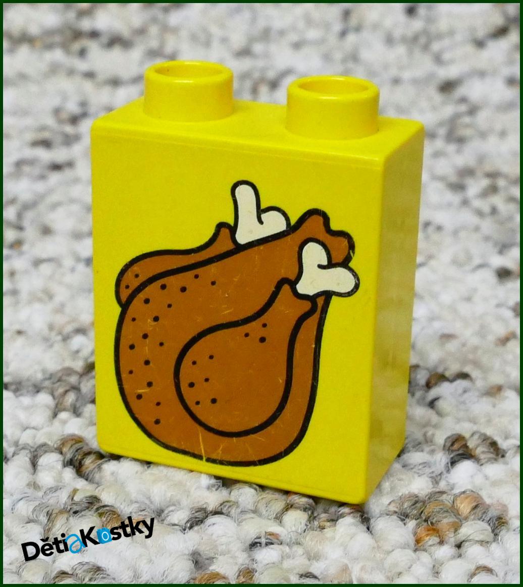 Lego® Duplo® Kostka 1x2x2 Žlutá - Kuře