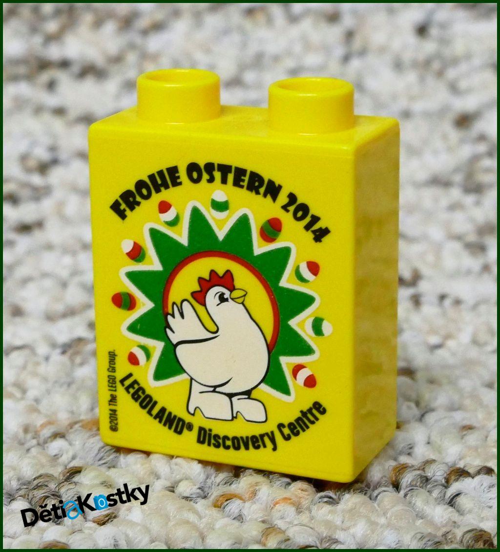 Lego® Duplo® Kostka 1x2x2 Žlutá - Legoland 2014 Slepička