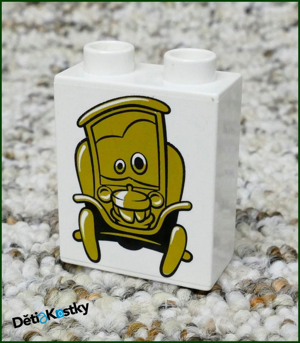 Lego® Duplo® Kostka 1x2x2 Bílá - Cars Socha