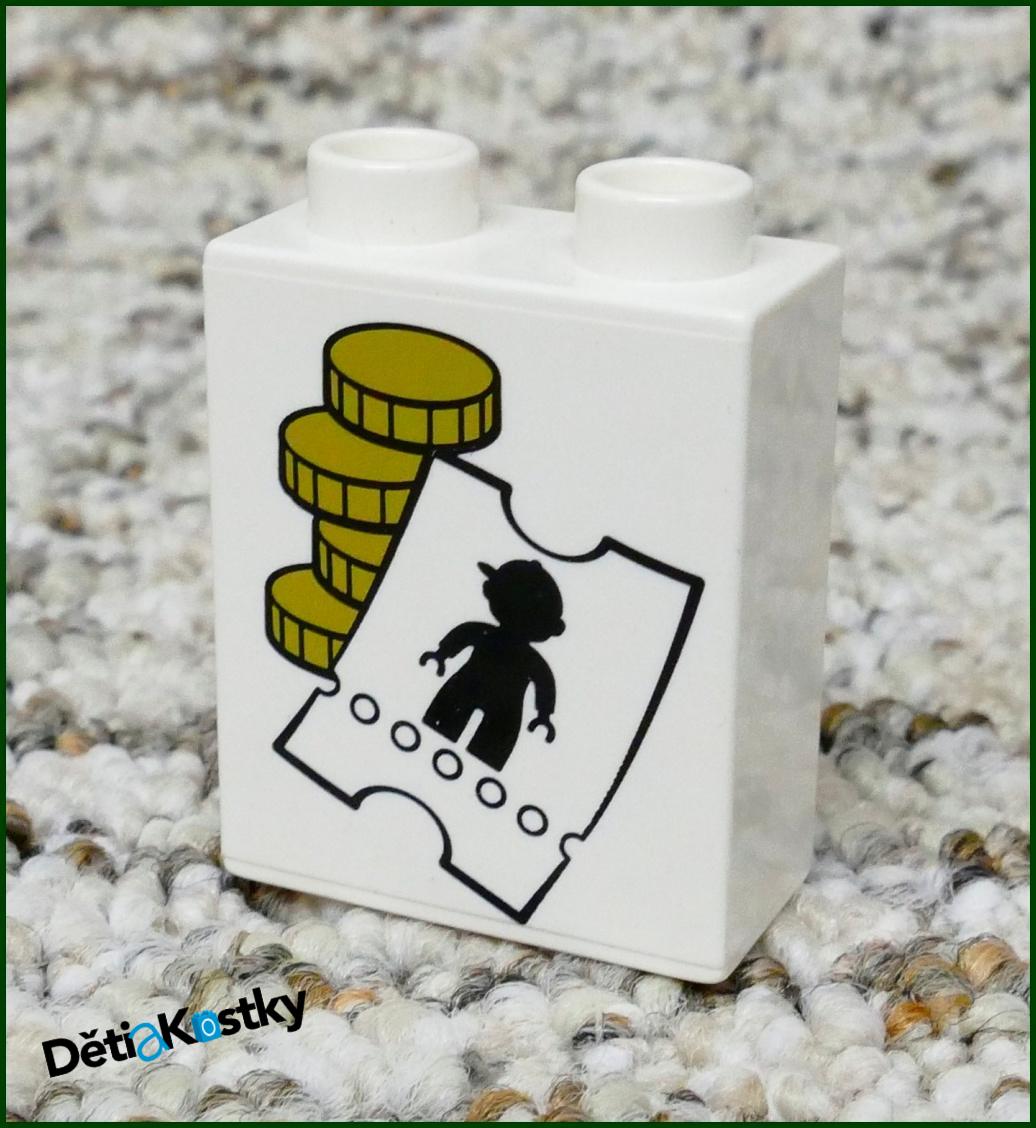 Lego® Duplo® Kostka 1x2x2 Bílá - Peníze a Účet