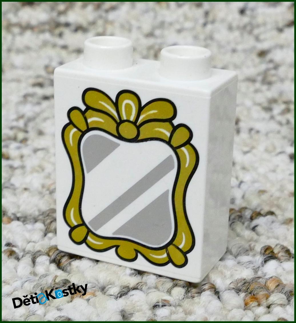 Lego® Duplo® Kostka 1x2x2 Bílá - Zrcadlo
