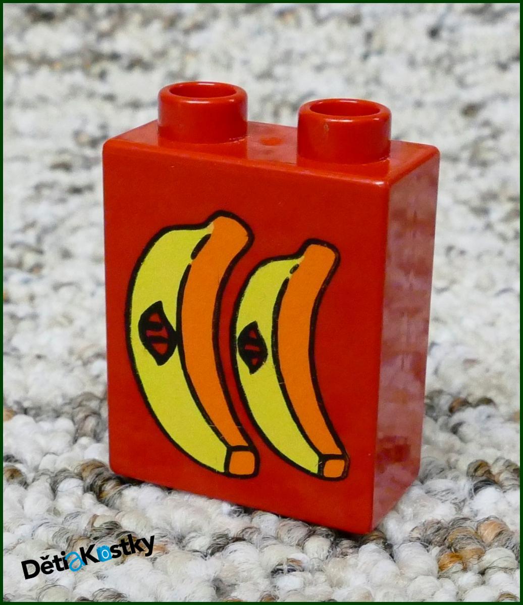 Lego® Duplo® Kostka 1x2x2 Červená - Banány