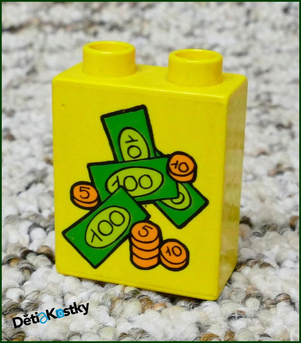 Lego® Duplo® Kostka 1x2x2 Žlutá - Peníze