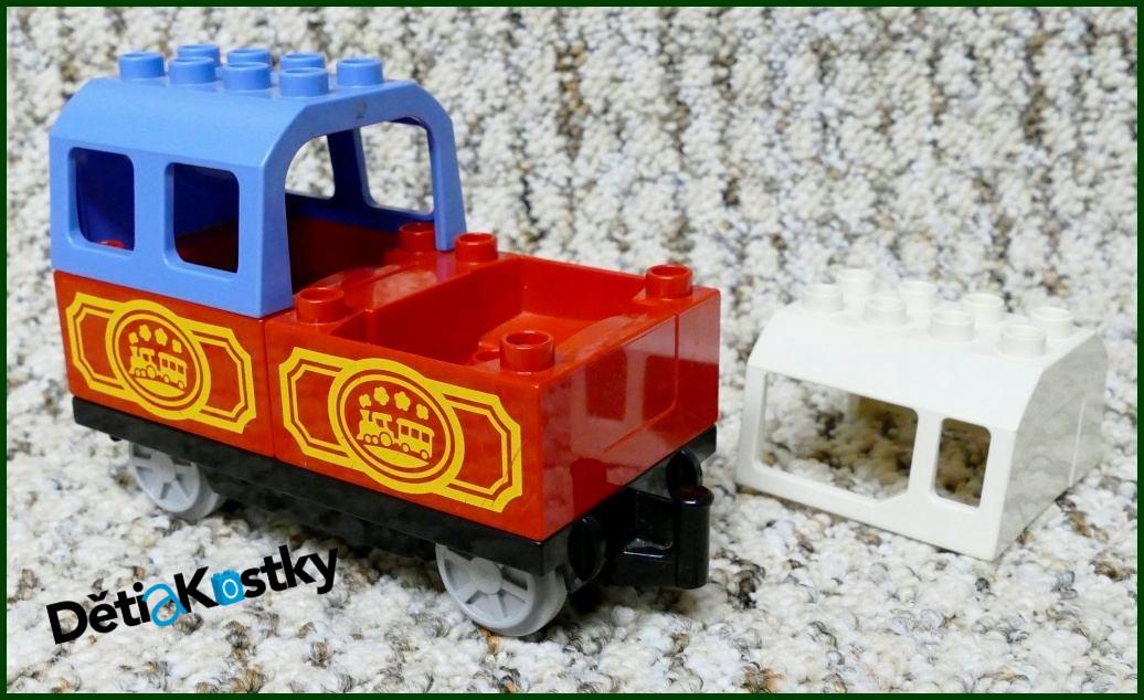 Lego® Duplo® Vagon pro Cestující - Set 10507 - Bílá/Modrá