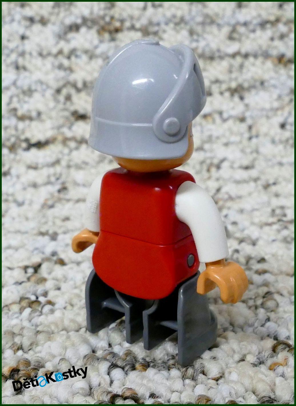 Lego® Duplo® Rytíř s Helmou Červený - Novější Typ