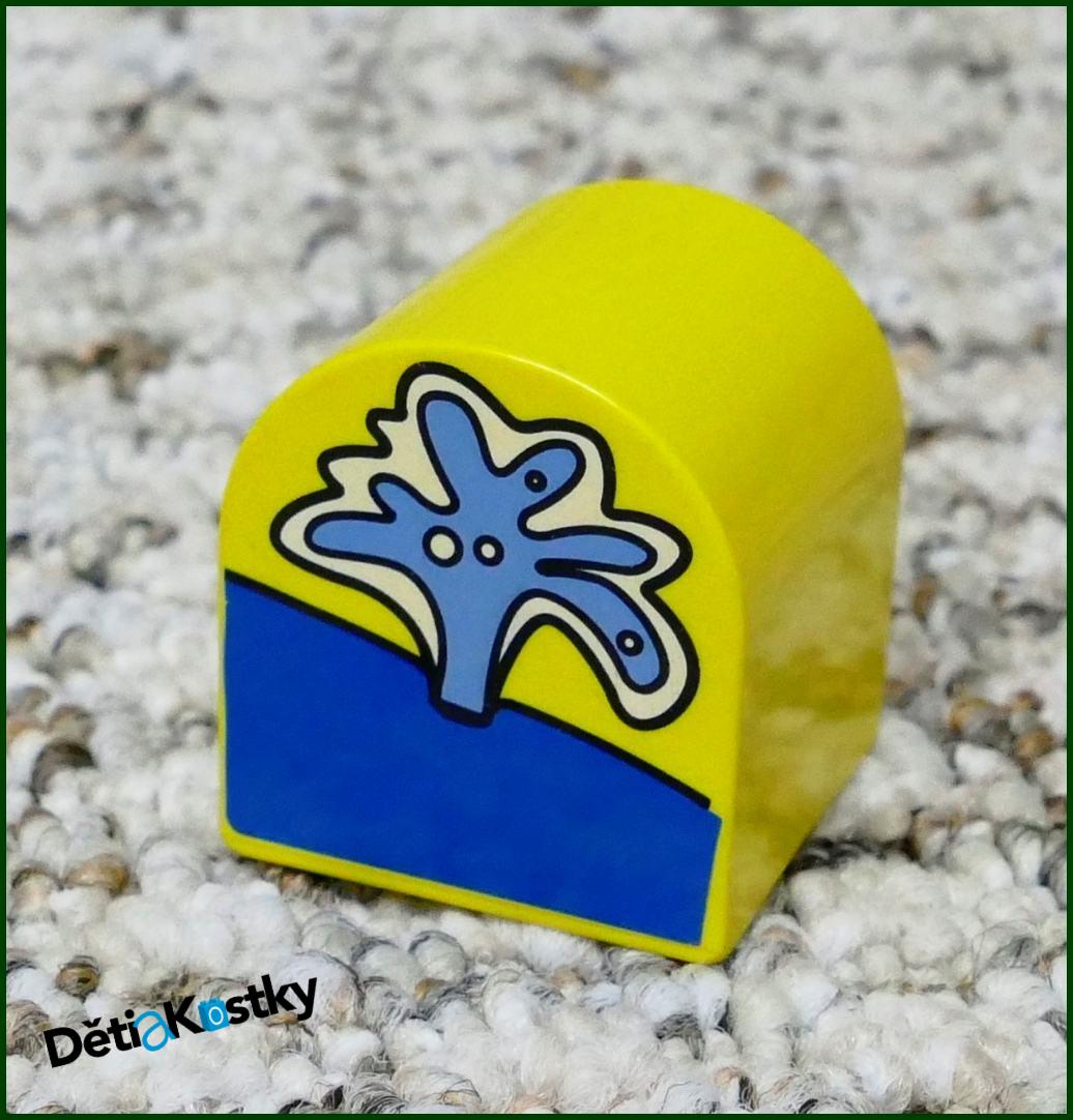 Lego® Duplo® Kostka 2x2 Půlkulatá Žlutá - Vodotrysk