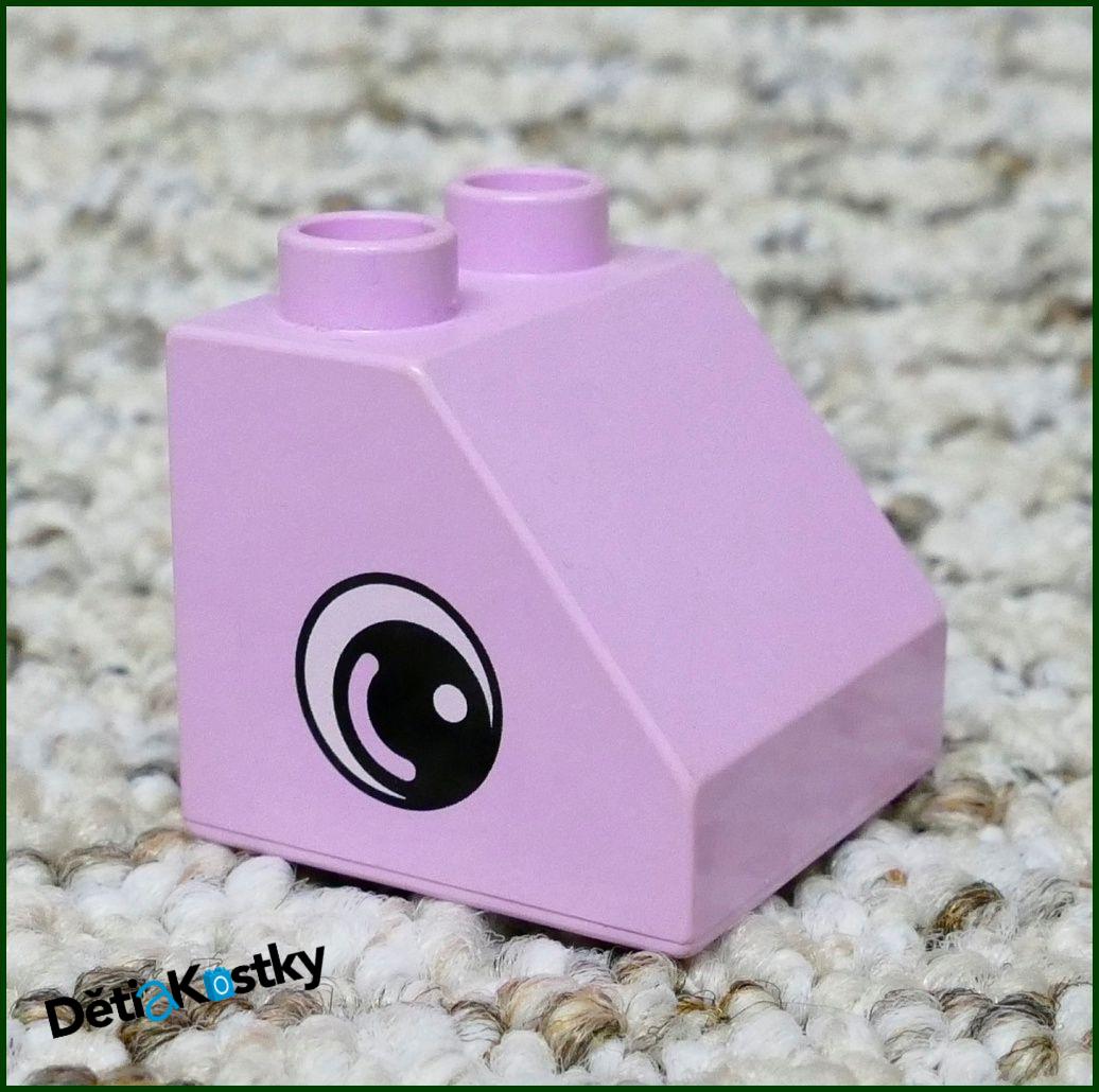 Lego® Duplo® Kostka Růžová Zkosená 2x2 Oko 