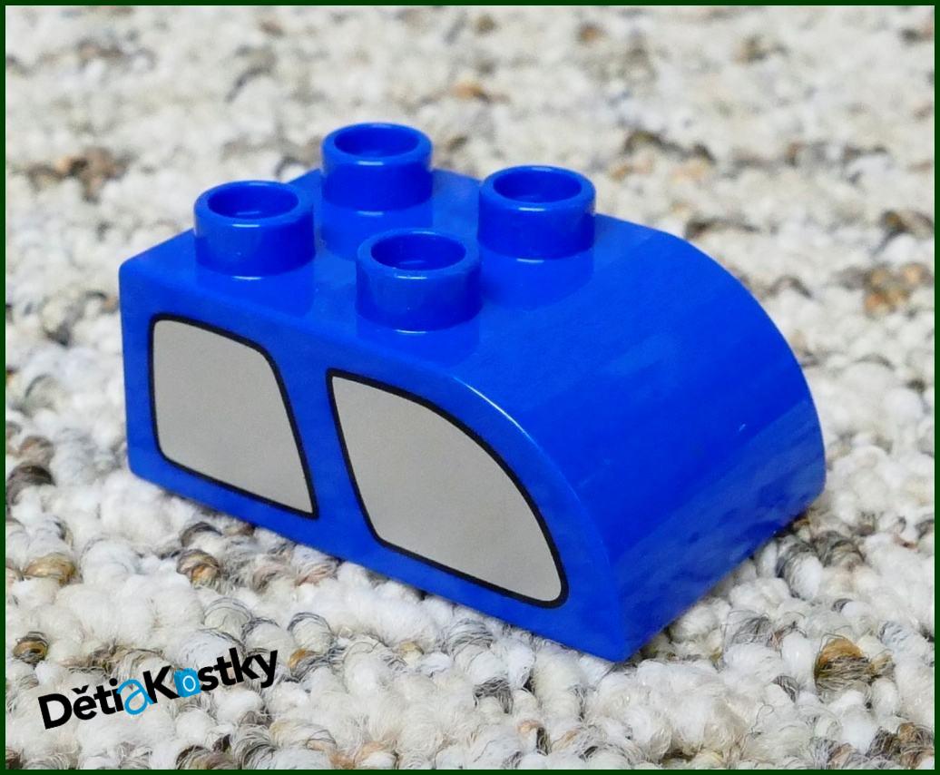 Lego® Duplo® Kostka 2x3 Zaoblená Modrá - Dvojité Okno Auta