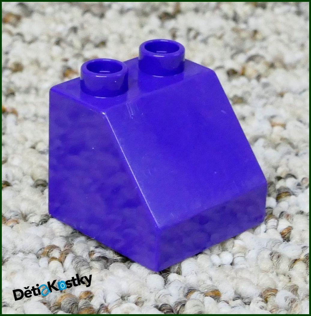 Lego® Duplo® Kostka 2x2 Zkosená Fialová