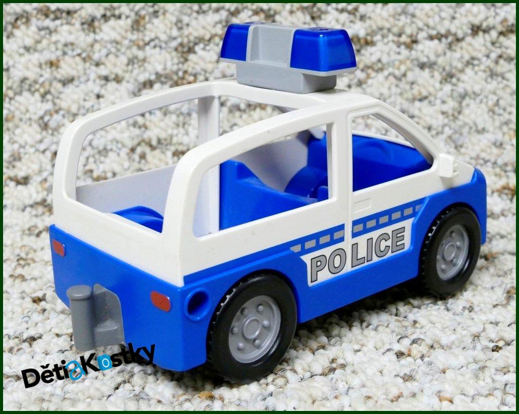 Lego® Duplo® Policejní Dodávka Bílo/Modrá - Šedý Nápis