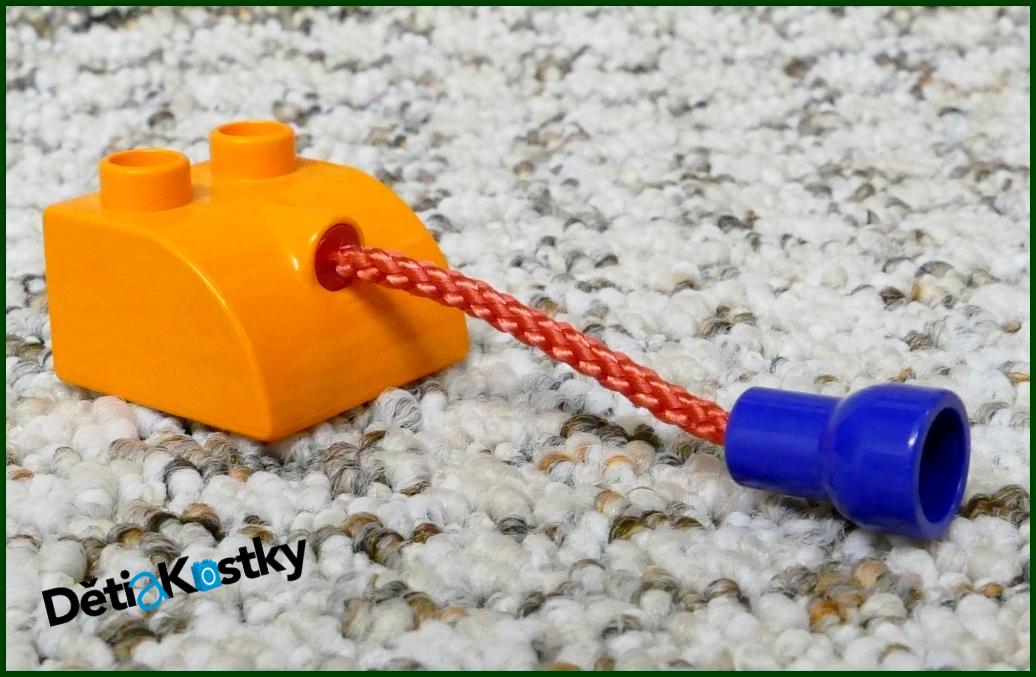Lego® Duplo® Kostka Oranžová s Provázkem (Ocásek)