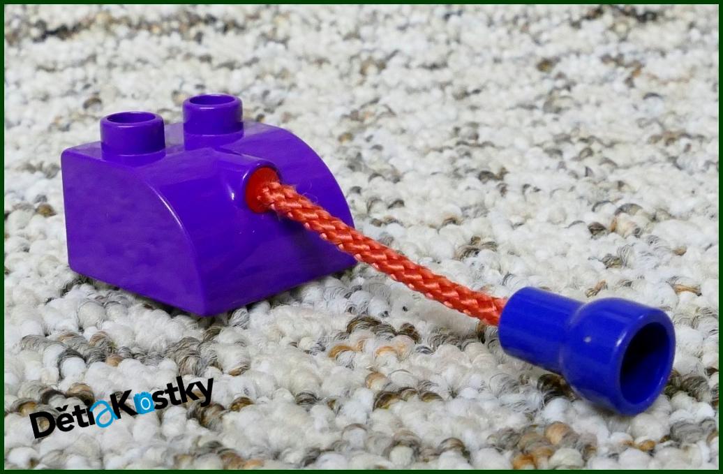 Lego® Duplo® Kostka Fialová s Provázkem (Ocásek)