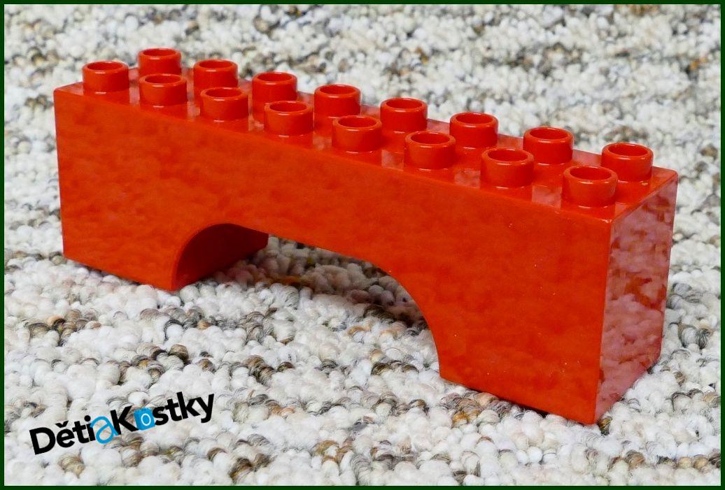 Lego® Duplo® Kostka Dlouhá Klenba Červená 2x8