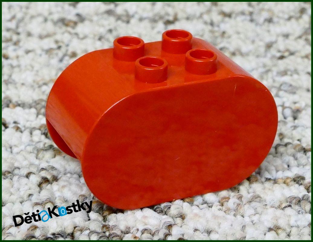 Lego® Duplo® Kostka 2x4x2 Zaoblená Červená