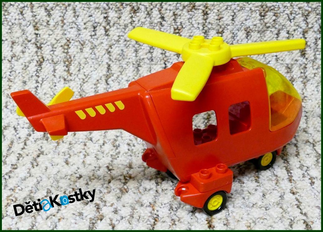 Lego® Duplo® Vrtulník Hasiči s Kolečky - Žlutá Vrtule