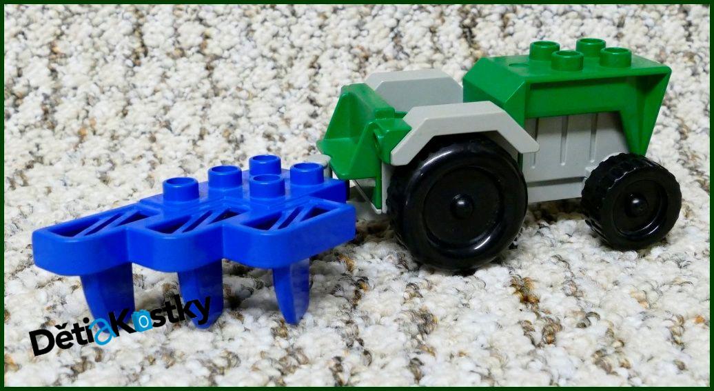 Lego® Duplo® Traktor Zelený - Modrý Pluh
