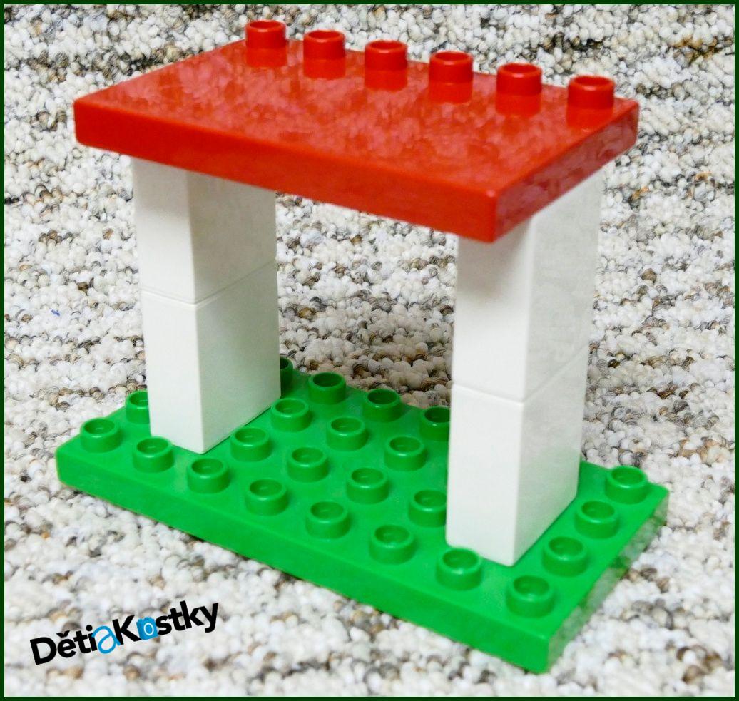 Lego® Duplo® Podložka/Destička 4x6 Červená (Stříška)