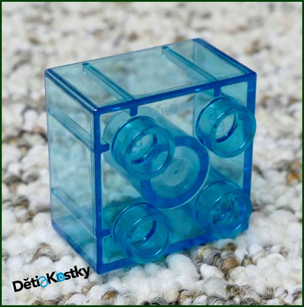 Lego® Duplo® Kostka 2x2 Průhledná Světle Modrá