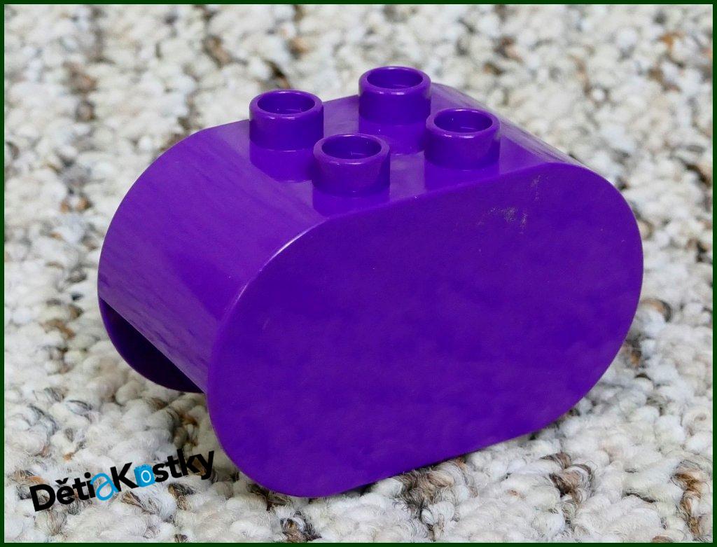 Lego® Duplo® 2x4x2 Kostka Zaoblená Tmavě Fialová