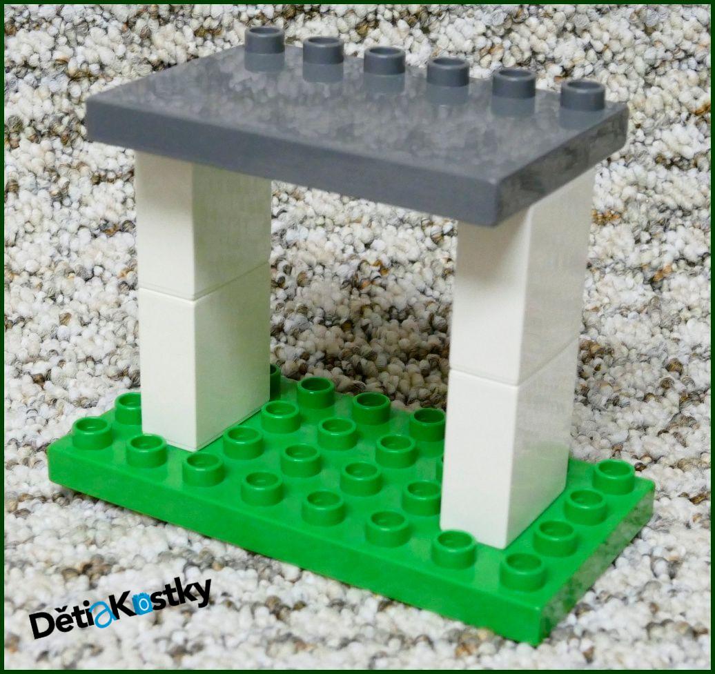 Lego® Duplo® Podložka/Destička 4x6 Tmavě Šedá (Stříška)