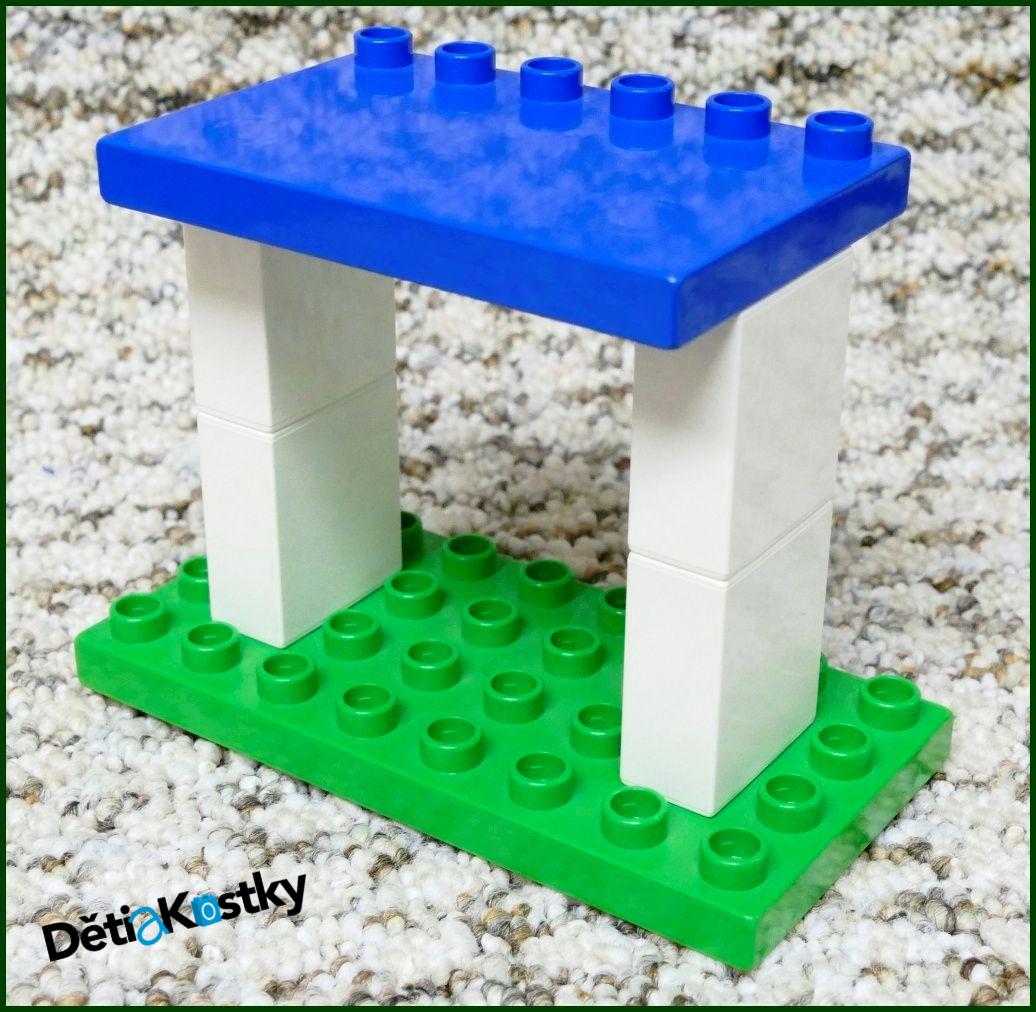 Lego® Duplo® Podložka/Destička 4x6 Tmavě Modrá (Stříška)